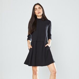 Ganni classic black Clark dress - size Small (S)